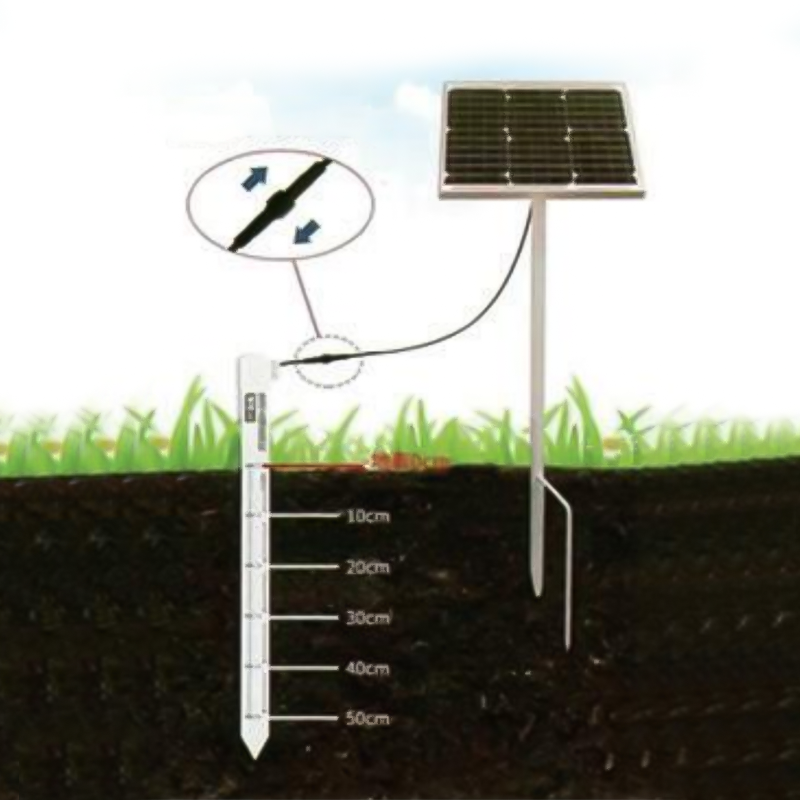 Instrumento de monitoreo de humedad del suelo a energía solar